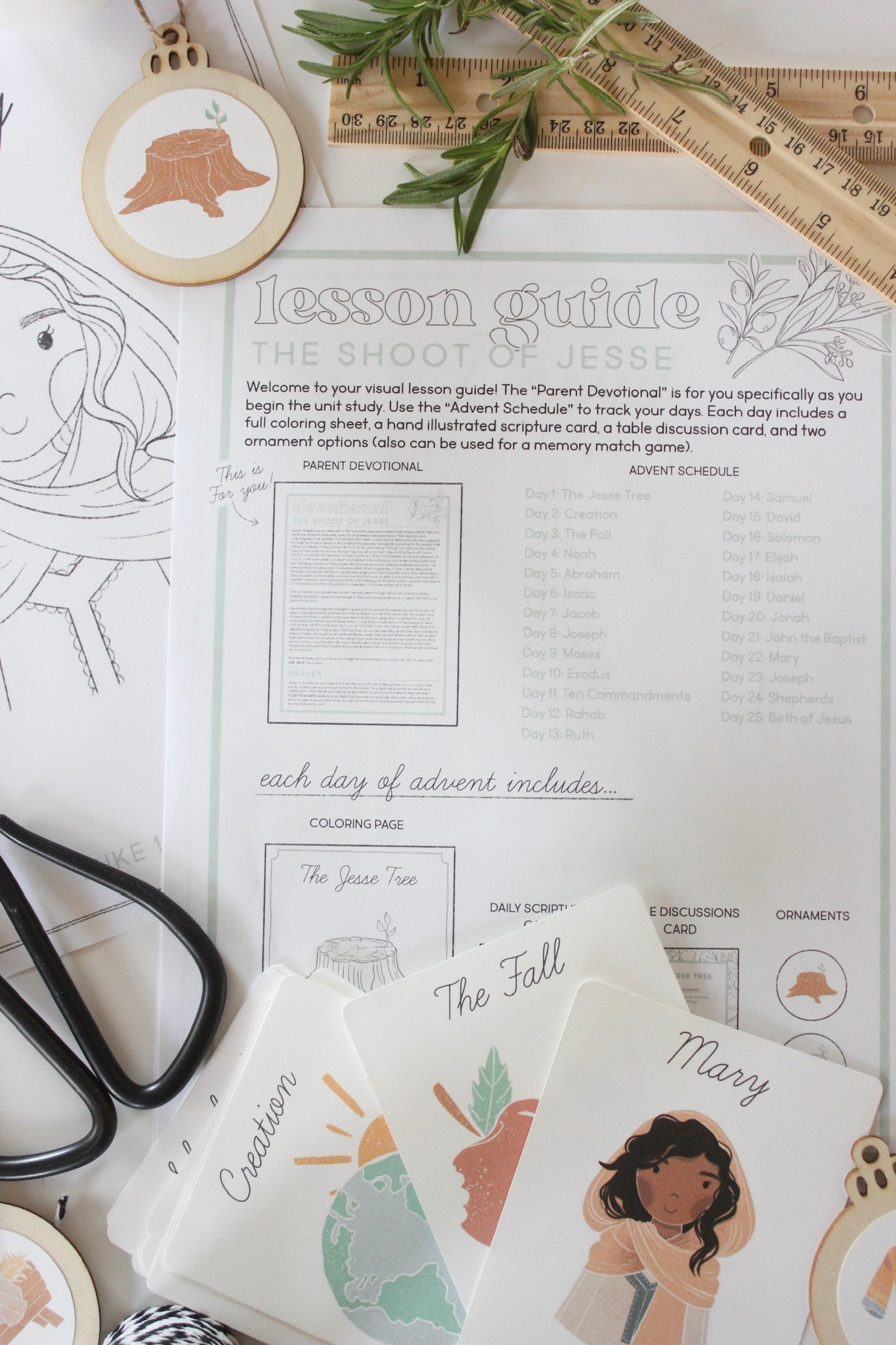 The Shoot of Jesse Advent Mini Unit | Digital PDF Only